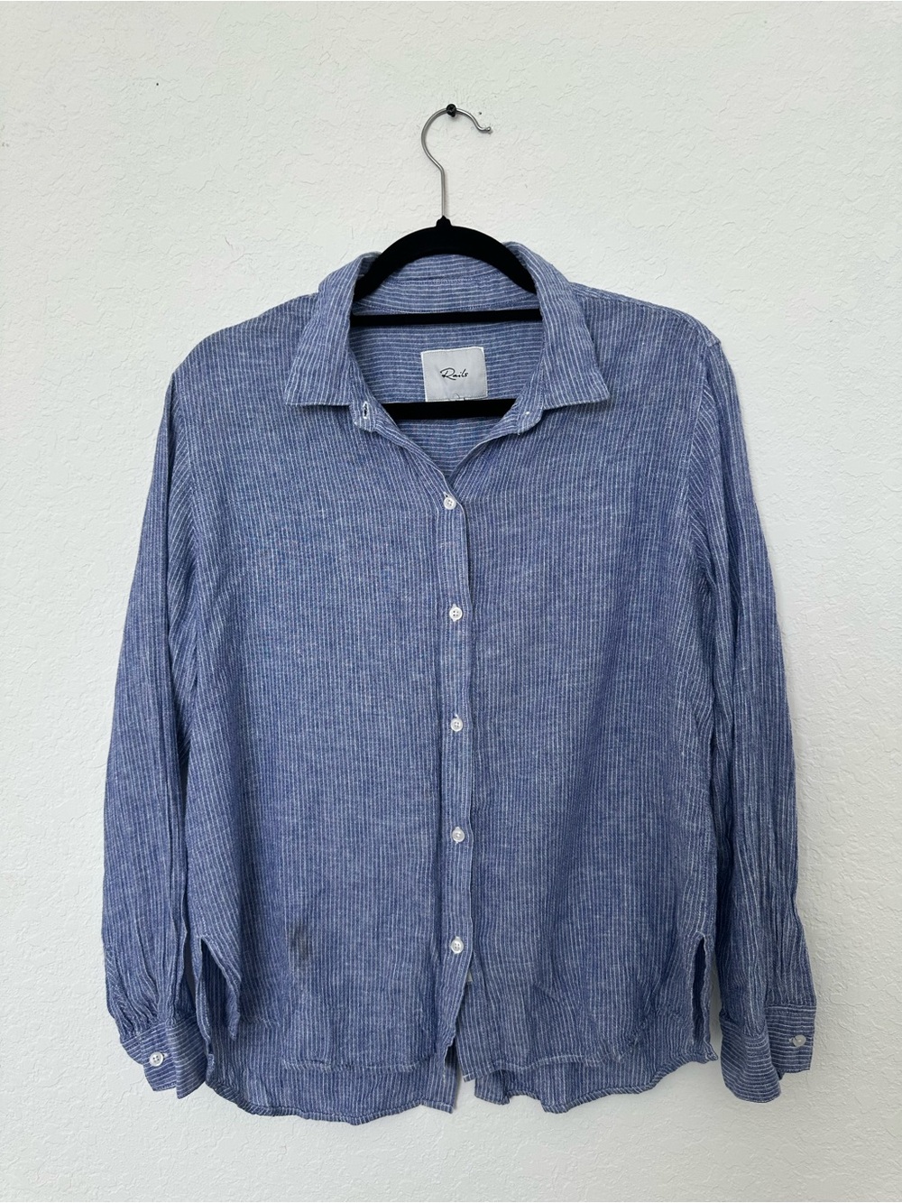 Rails Women’s Blue Striped Button-Up Shirt